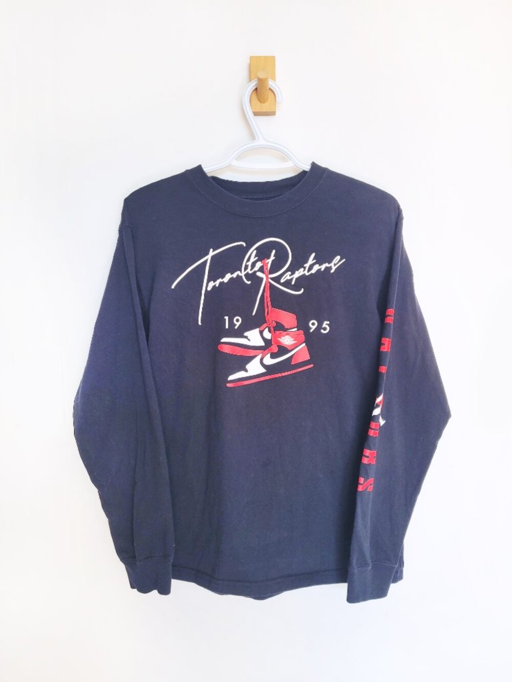 Toronto Raptors Nike Courtside Jordan Statement Long Sleeve Shirt - Size XS